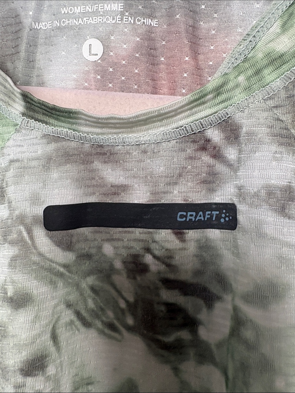Craft Green and Red Abstract-Print Performance Tank - Picture 2 of 8